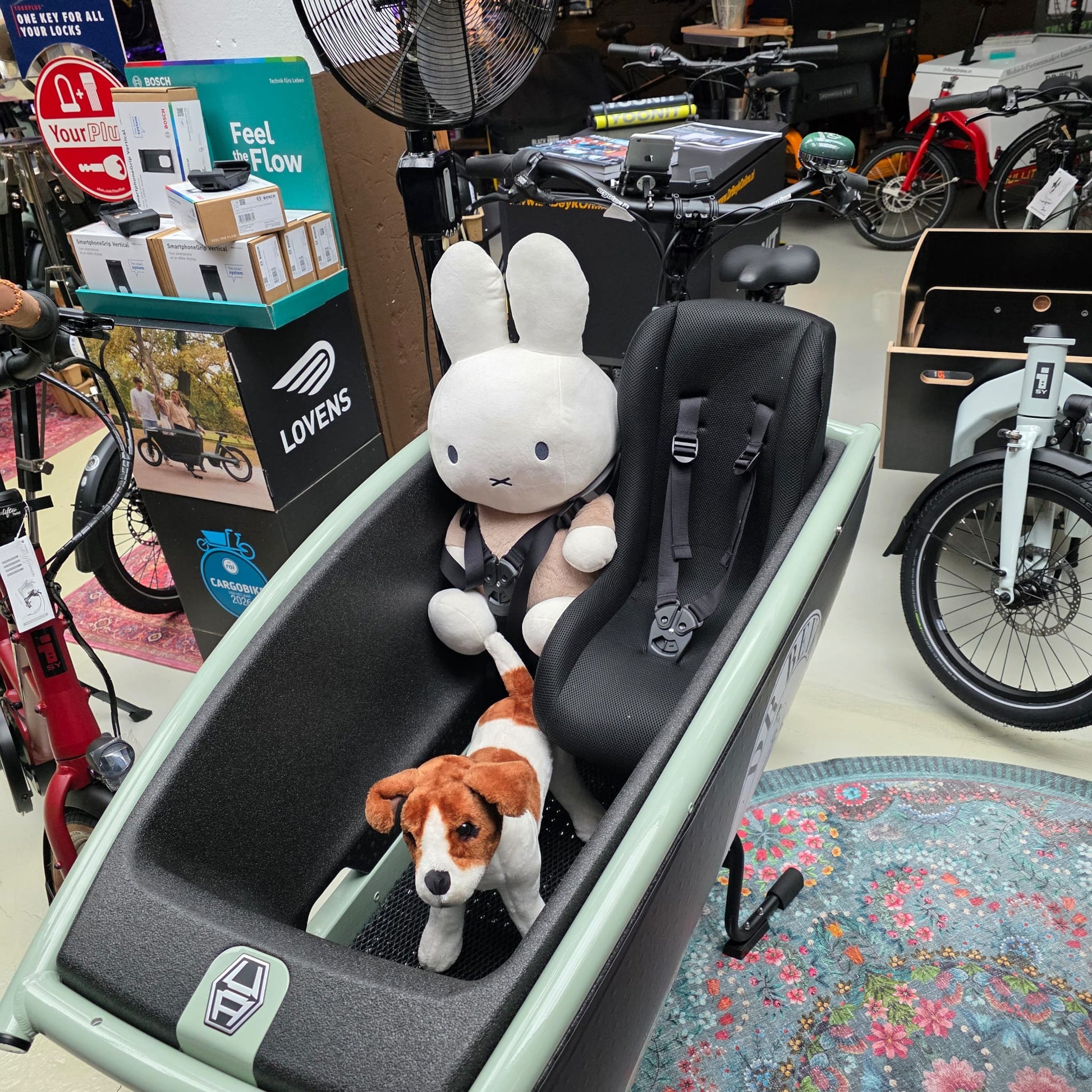 Peuterschaaltje voor bakfiets
