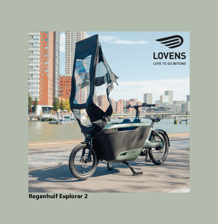 Regenhuif Lovens Explorer 2 bakfiets