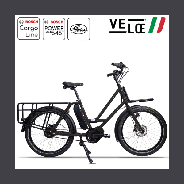 VELOE Multi Bosch Cargo Line elektrische longtail zwart
